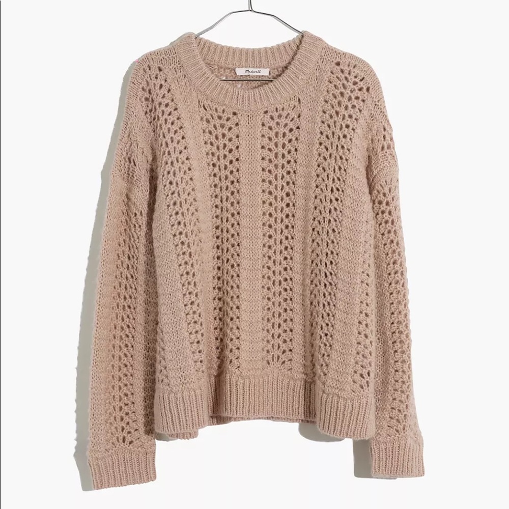 Madewell Windemere Pointelle Pullover Sweater